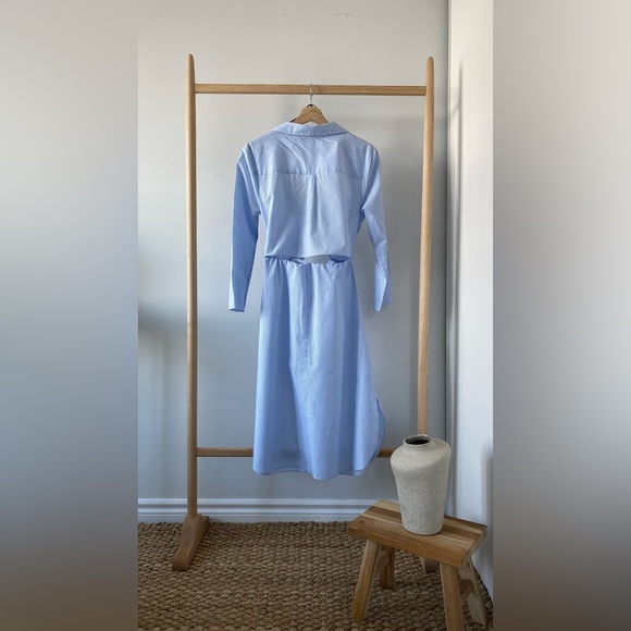 Zara Tie Front Stripe Dress - Picture 2 of 5